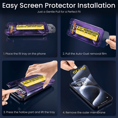 (2 Pack) TOPVISION Screen Protector for iPhone 16, HD Tempered Glass Easy Installation Bubble Free