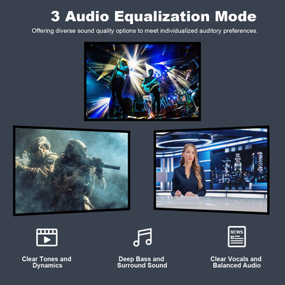 TOPVISION 4.1ch Surround Sound Bar for TV, Soundbar with Subwoofer, Karaoke Machine with 2 Mic, 4 Drivers, Bluetooth/USB/Optical/AUX/HDMI Connectivity, SP02