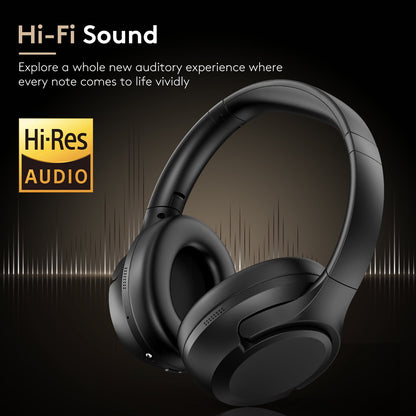 VILINICE Upgraded Noise Canceling Headphones, Wireless Bluetooth Headphones with Microphone, ANC Over-ear Headphones for Travel, Sport