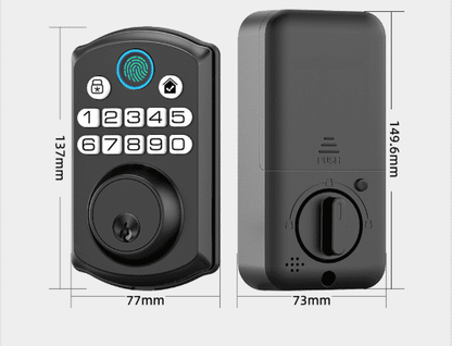 Topvision Keyless Entry Door Lock, Tuya App Control, Easy Installation, Door Locks, 1 Piece
