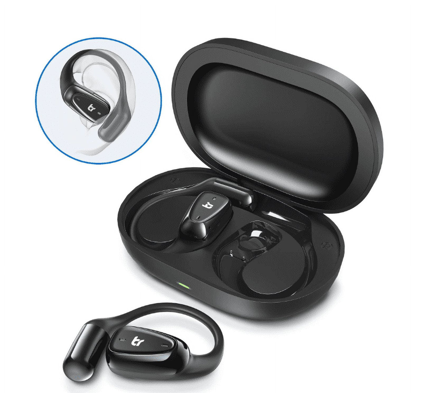TOPVISION Open Ear Air Conduction Headphones, Wireless Bluetooth Earbuds