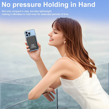VILINICE 10000mAh Magnetic Portable Charger, Wireless Power Bank with 20W PD Fast Charging, Mini Battery Pack Compatible with iPhone 16/15/14/13