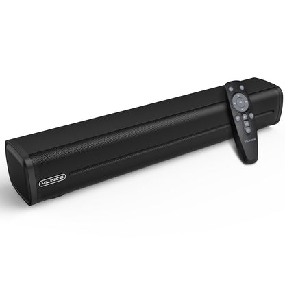 TOPVISION 40W Sound Bar for Smart TV, 17 inch Bluetooth Soundbar Built-in Subwoofer, Home Theater Surround Sound with HDMI/Optical/Aux Connection for TV/PC/Projectors