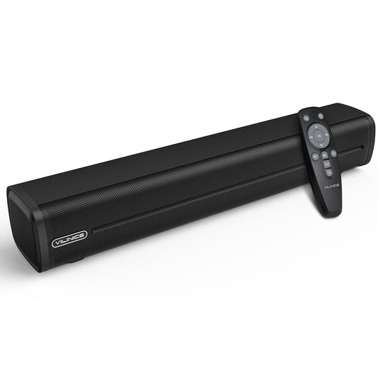 TOPVISION 40W Sound Bar for Smart TV, 17 inch Bluetooth Soundbar Built-in Subwoofer, Home Theater Surround Sound with HDMI/Optical/Aux Connection for TV/PC/Projectors