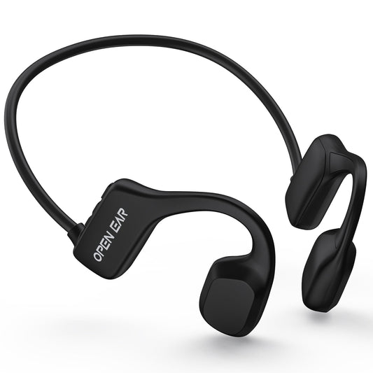 TOPVISION Open Ear Air Conduction Headphones, Wireless Bluetooth Earbuds with Microphone, Sweatproof Sports Headset for Running, Cycling, Workout