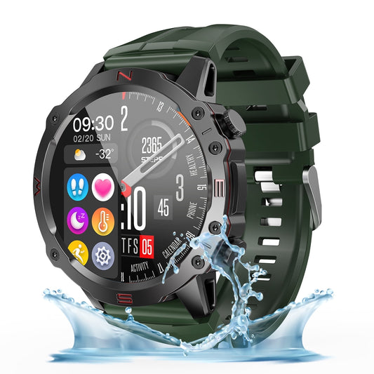 TOPVISION Smart Watch for Men Women, Fitness Tracker with 100+ Sport Modes for Android & iOS, Green