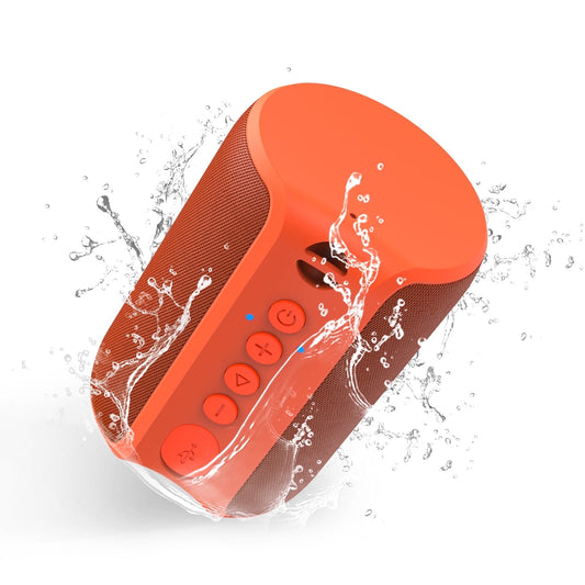 VILINICE Bluetooth Speaker Portable, IPX7 Waterproof Wireless Outdoor Speaker, TWS Pairing, 12H Playtime, Orange