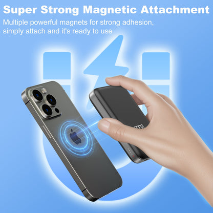 VILINICE 10000mAh Magnetic Portable Charger, Wireless Power Bank with 20W PD Fast Charging, Mini Battery Pack Compatible with iPhone 16/15/14/13