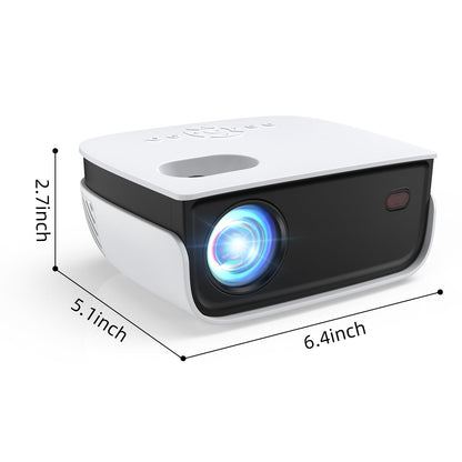 TOPVISION 1080P Mini Projector with Wifi and Bluetooth, 7500 Lumens, Include 100 inch Screen