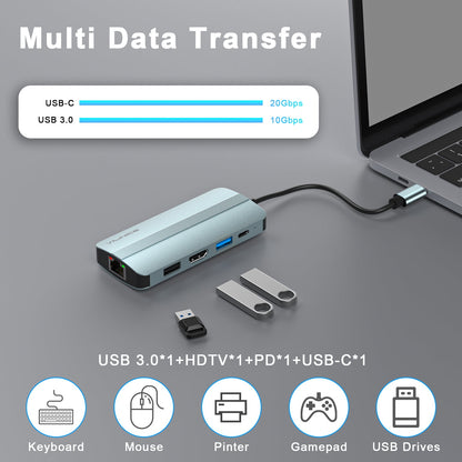 VILINICE USB-C Dual Display 9in1 Laptop Docking Station ,Aircraft-grade aluminum